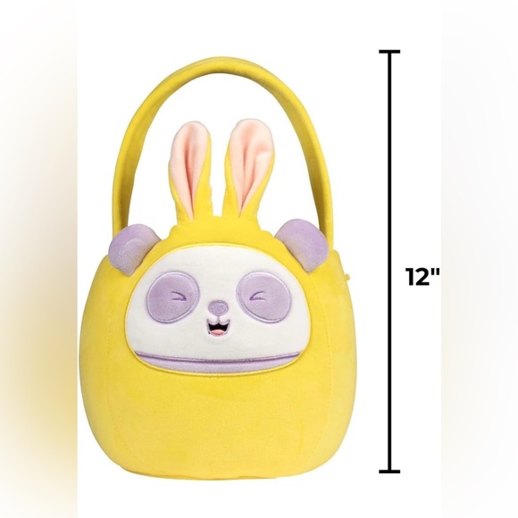 Squishmallows 12” Penny the Panda Easter Bunny Basket - Picture 2 of 6
